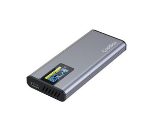 CoolBox M2 NMVe SSD enclosure and SATA 2.5 SSD with touch screen miniChase PS32,