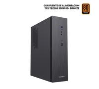 CoolBox PC micro ATX T370 Slim Basso profilo (Slimline - stilizzato) Nero 300 W NEW