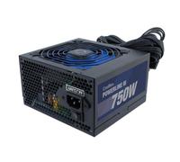 CoolBox PowerLine 3 750 W - Alimentatore PC 750 W, 85% di efficienza, ATX, tecnologia DC-DC, filtro EMI, PFC attivo, ventola silenziosa da 12 cm. Colore nero