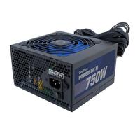 CoolBox PowerLine 3 750 W - Alimentatore PC 750 W, 85% di efficienza, ATX, tecnologia DC-DC, filtro EMI, PFC attivo, ventola silenziosa da 12 cm. Colore nero