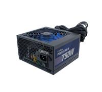 CoolBox PowerLine 3 750 W - Alimentatore PC 750 W, 85% di efficienza, ATX, tecnologia DC-DC, filtro EMI, PFC attivo, ventola silenziosa da 12 cm. Colore nero