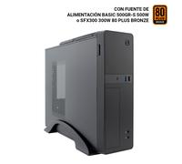 CoolBox T310 Mini Tower Convertibile Slim MATX USB-C + Alimentatore 300W 80 Plus Bronzo