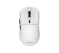 W03 Mouse Wireless Gaming con tripla connessione 2.4GHz/Bluetooth 5.0/USB-C, 7 pulsanti, fino a 30h di autonomia, 10000DPI, sensore Pixart 3325, Superlight 57g. Colore bianco