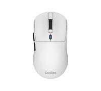 W03 Mouse Wireless Gaming con tripla connessione 2.4GHz/Bluetooth 5.0/USB-C, 7 pulsanti, fino a 30h di autonomia, 10000DPI, sensore Pixart 3325, Superlight 57g. Colore bianco