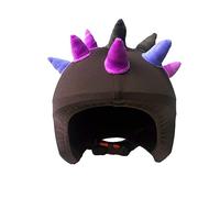 COOLCASC Corna viola - Custodia universale per casco - Personalizza il tuo casco con una custodia protettiva divertente e attraente, taglia unica