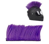 COOLCASC® "Cresta Viola" - Accessori Casco Bici Cresta Punk Adesiva Monopattino - Taglia Unica