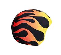 COOLCASC® Fiamme - Copricasco Moto e Sci per Bambini - Personalizza il tuo casco bambino con una copertura protettiva vivace e divertente - Sci Accessori e Ideale per Bici - Taglia Unica