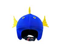 Coolcasc® Pesce Blu - Copricasco Sci Bambino Universale - Personalizza Il Tuo Casco Con Una Fodera Protettiva, Originale E Divertente - Accessori Sci - Taglia Unica