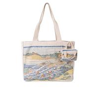 CoolChange Borsa shopper con motivo giapponese Ukiyo-e | Katsushika Hokusai Tote Bag | 35 x 40 cm | cotone | diversi motivi, Fuji Visto Da Kanaya Sulla strada Tokai, 35 x 40 cm