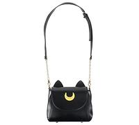 CoolChange Borsetta di Artemis & Luna con Orecchie da Gatto per Fan di Sailor Moon | Nero