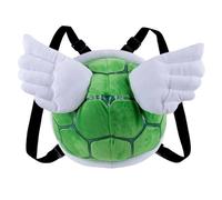 CoolChange Peluche a forma di tartaruga per bambini, costume da Ninja Turtle, zaino per tartarughe, verde (verde con ali)
