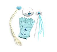 CoolChange Set per Bambini del Costume di Elsa del Film Frozen