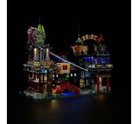 cooldac Set di luci a LED per Lego 71799 Ninjago City Markets, set di luci compatibili con Lego 71799 City Markets modello, luci decorative creative per Lego 71799, set Lego non incluso