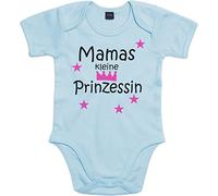 Coole-Fun-T-Shirts - Body per neonato, motivo: Mamas Papas e principessa, con stampa amorevole bianco Mamas kleine Prinzessin Weiß - Langarm : 6-12 Monate : 76-86cm