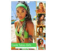 Coole Tatoo-Girls. Hübsch, modern und selbstbewusst (Wandkalender 2026 DIN A4 hoch), CALVENDO Monatskalender: Starke Tatoo-Schönheiten an schönen Stränden