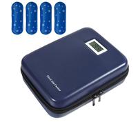 Cooler Bag, Insulated Medicine Case, Temperature Display Cooling Box, Compact Leakproof Design, 9-12 Hour Cold Retention, Ideal for Storage in Car, Business Trip, Camping, Hiking, Home, Travel Use