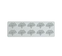 Cooler Clocy - Stampo in silicone 10Cavity, motivo a foglie, in pizzo, tappetino per l'impressione, per cupcakes, per pasta di zucchero, sicuro