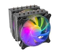 Cooler CPU 300 W, 6 ventole, colore nero, ideale per PC gaming ad alte prestazioni e raffreddamento efficiente.