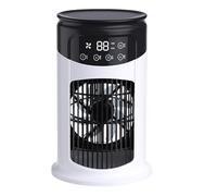 Cooler Fan, Portable Air Circulator, Floor Standing Ventilator, 9.45x5.91 Inches 6 Speed Quiet Bladeless Cooling System, Adjustable Compact Design for Bedroom, Camping, Garage, Outdoor Use