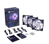 Cooler Master 120 3 Master Fan PRO Air Flow RGB with Jet-Inspired Fan Blade Noise Reduction Technology And Customizable Color Options with RGB LED Controller Model MFY-F2DC-113PC-R1