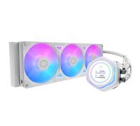Cooler Master Atmos II 360 Pannello LCD Bianco FreeForm 2.0 CPU Liquid Cooler, Pompa a Doppia Camera, Illuminazione aRGB Personalizzabile, Qperation Silenzioso, Facile Installazione, AMD Ryzen 9 AM5|4