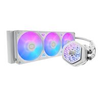 Cooler Master Atmos II 360 VRM White Freeform 2.0 CPU Liquid Cooler, pompa a doppia camera, illuminazione aRGB personalizzabile, Qperation silenzioso, facile installazione, AMD Ryzen 9 AM5|4, Intel