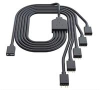 Cooler Master - Cavo splitter RGB da 1 a 5 indirizzabile universale a 3 pin ARGB Sync su strisce LED e ventole per case di computer, raffreddatori CPU e radiatori