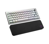 Cooler Master CK721 65% ibrido senza fili 2.4GHz/Bluetooth Argento e Bianco Tastiera Meccanica per Giochi, Interruttori Blu Click, RGB Personalizzabile, Design ergonomico, Quadrante a 3 vie,