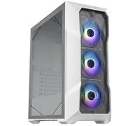 Cooler Master Custodia Mid-Tower TD500 Mesh V2 bianca, rete poligonale, 3 ventole ARGB da 120 mm, USB Gen 2 tipo C