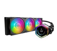 Cooler Master MasterLiquid 360 Ion CPU Cooler Liquid - Display LCD 2,1", Raffreddamento Ad Acqua AIO, Pompa Doppia Camera Gen X, Ventole Mobius 120P ARGB, RGB Gen 2 Indirizzabile, Staffe LGA1700 e AM5