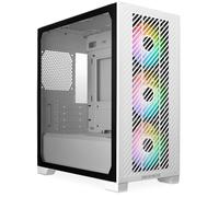 Cooler Master Elite 301 Bianco - Mini-Tower (Micro-ATX, ITX), 3 Ventole Aspirazione ARGB 120 mm (1200 RPM), Supporta Radiatore Fino 280 mm o GPU da 365 mm, Copertura PSU Ventilata, USB 3.2 Gen1 Type-C