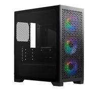 Cooler Master Elite 302 Micro-ATX High Airflow Minimalist PC Case, 365mm GPU Max, Compatibile RTX 5080|RX 7090 XT, 280mm AIO Max, Tipo C, vetro temperato, tripla ventola aRGB PWM da 120 mm, griglia di
