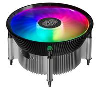 Cooler Master i70C LGA1700 ARGB Intel - Raffreddatore d'aria per CPU a basso profilo, alette in alluminio anodizzato nero, base inserto in rame, supporto CPU TDP da 95 W, ventola ARGB a 3 pin da 120