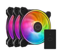 Cooler Master Master - Ventola a doppio loop LED, serie MasterFan MF120 Halo² 3 in 1 [MFL-B2DN-213P2-R2]
