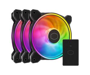 Cooler Master Master - Ventola a doppio loop LED, serie MasterFan MF120 Halo² 3 in 1 [MFL-B2DN-213P2-R2]