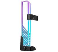 Cooler Master MasterAccessory Supporto GPU ARGB - Previene il Cedimento della Scheda Grafica, Vetro Temperato con Illuminazione Laterale ARGB, Design Versatile, Base Magnetica, Installazione Facile