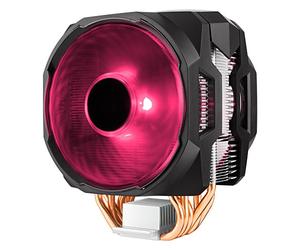 Cooler Master MasterAir MA610P RGB CPU Air Cooler w/6 heatpipe a contatto diretto continuo 2.0, alette in alluminio, push-pull, doppia ventola MF120R 120mm RGB, Intel LGA1151, AMD AM4/Ryzen