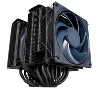 Cooler Master MasterAir MA824 Stealth CPU Air Cooler - Doppio dissipatore, ventole Push-Pull Mobius 135 120, 8 tubi calore compositi superconduttivi, spazio RAM completo - Compatibile Intel e AMD