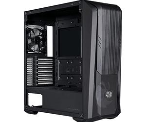 Cooler Master MasterBox 500 PC Case - Mid-Tower, FineMesh Front Intake, ARGB 120mm, Top Rimovibile, Pannello Laterale Vetro Temperato, Raffreddamento Versatile, Supporto per Componenti, Rear Fan 120mm