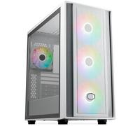 Cooler Master MasterBox 600 Case Mid-Tower E-ATX Airflow bianco - Back Connect MB e Predisposizione Radiatore 420 mm, 3 ARGB PWM 140mm e 1 x 120mm Preinstallate, USB 3.2 Gen 2x2 Type-C