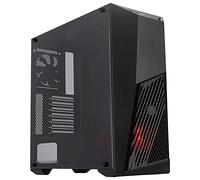 Cooler Master MasterBox K501L - Case PC ATX con Ventilazione di Forma Angolata, Illuminazione LED in Rosso, Pannello Laterale Trasparente, Configurazioni Flessibili Flusso d'Aria, Nero