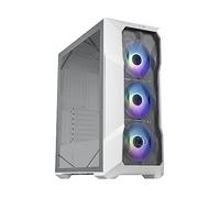 Cooler Master MasterBox TD500 Mesh V2 - Case per PC mid-tower E-ATX mesh tassellato, 3 ventole ARGB 120mm, pannello superiore rimovibile, lato in vetro temperato, USB Type-C- Bianco