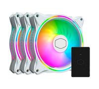 Cooler Master MasterFan MF120 Halo 3in1 White Edition Case per computer Ventilatore 12 cm Bianco 3 pz