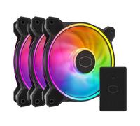 Cooler Master MasterFan MF120 Halo² 3 in 1 PC Case | Raffreddatore liquido | Ventola di raffreddamento dell'aria, Dual Loop ARGB anelli LED, ARGB LED, PWM dinamico 120 mm 2050RPM,