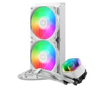 Cooler Master MasterLiquid 240 Core II CPU Sistema raffreddamento a liquido - Sistema AIO 240mm (TDP max 260W), Pompa Doppia Camera GR9, Ventole ARGB Avanzate, Kit AMD Intel Montaggio Rapido - Bianco