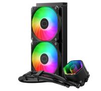 Cooler Master MasterLiquid 240 Core II CPU Sistema raffreddamento a liquido - Sistema AIO 240mm (TDP max 260W), Pompa Doppia Camera GR9, Ventole ARGB Avanzate, Kit AMD Intel Montaggio Rapido - Nero