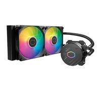 Cooler Master MasterLiquid 240L Core ARGB Dissipatore a Liquido per CPU - Pompa Gen S a Doppia Camera, Radiatore Superiore e Ventole ARGB da 120 mm, Staffe LGA 1700 e AM5 - Nero