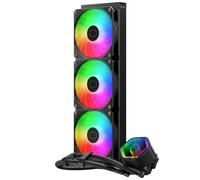 Cooler Master MasterLiquid 360 Core II CPU Sistema raffreddamento a liquido - Sistema AIO 360mm (TDP max 280W), Pompa Doppia Camera GR9, Ventole ARGB Avanzate, Kit AMD Intel Montaggio Rapido - Nero