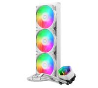 Cooler Master MasterLiquid 360 Core II CPU Sistema raffreddamento a liquido - Sistema AIO 360mm (TDP max 280W), Pompa Doppia Camera GR9, Ventole ARGB Avanzate, Kit AMD Intel Montaggio Rapido - Bianco