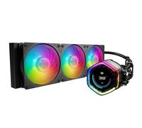 Cooler Master MasterLiquid 360 Ion CPU Cooler Liquid - Display LCD 2,1", Raffreddamento Ad Acqua AIO, Pompa Doppia Camera Gen X, Ventole Mobius 120P ARGB, RGB Gen 2 Indirizzabile, Staffe LGA1700 e AM5